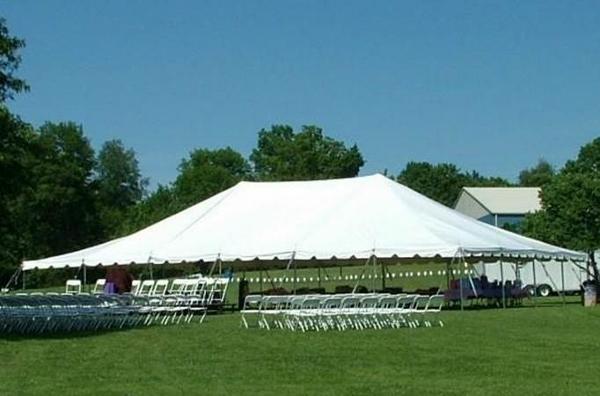 40' x 60' pole tent - sectional